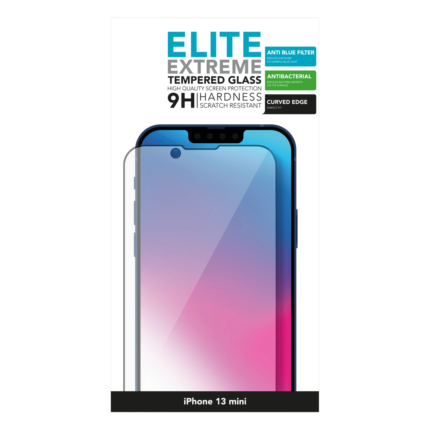 Linocell Elite Extreme Anti-Blue Skjermbeskytter for iPhone 13 Mini