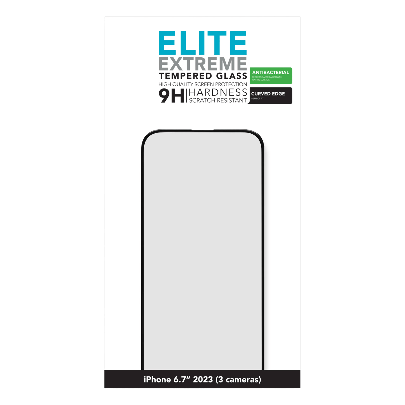 Linocell Elite Extreme Curved Skjermbeskytter for iPhone 15 Pro Max