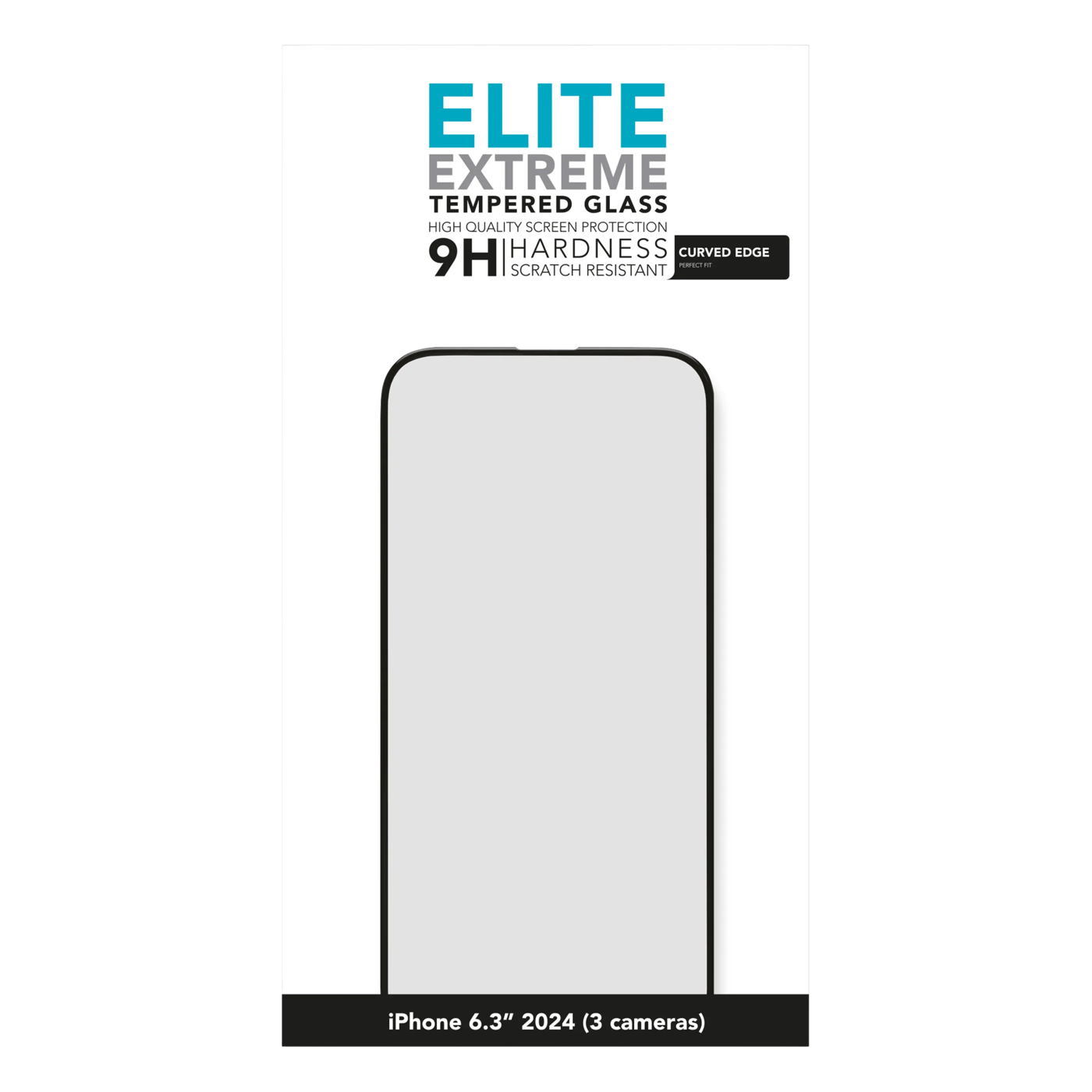Linocell Elite Extreme Curved Skjermbeskytter for iPhone 16 Pro