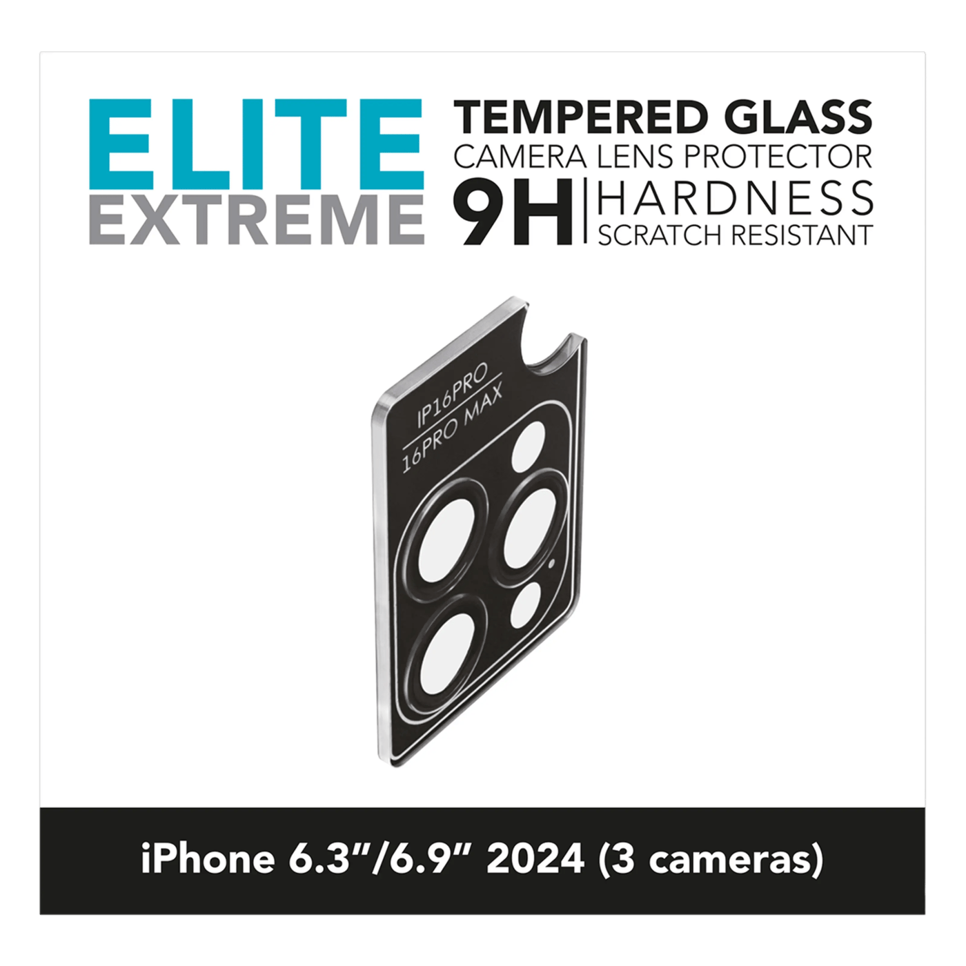 Linocell Elite Extreme Beskyttelse for kameralinsen iPhone 16 Pro og 16 Pro Max