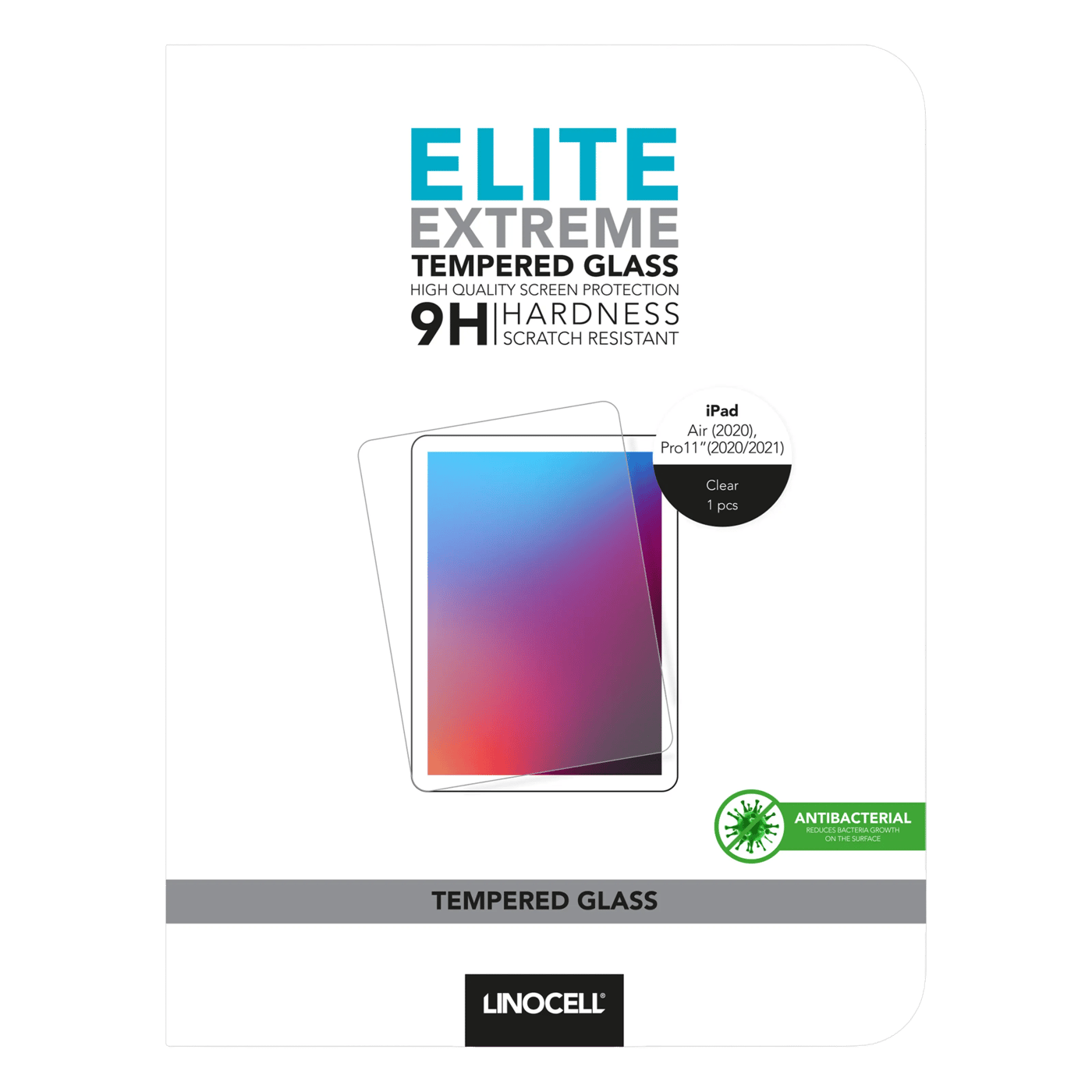 Linocell Elite Extreme Skjermbeskytter for iPad Air (4.-5. gen), Pro 11" (1.-3. gen)