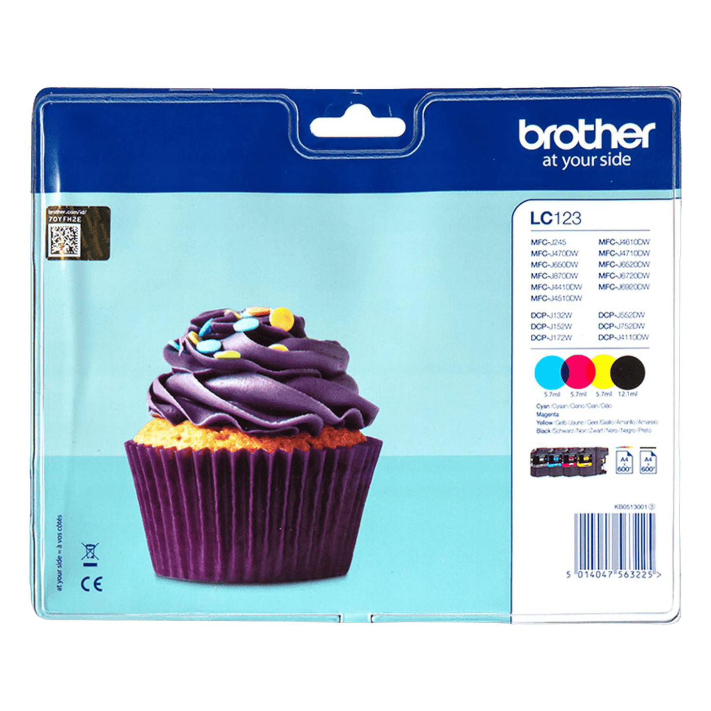 Brother LC123VALBP Bläckpatron Multipack Svart och Färg