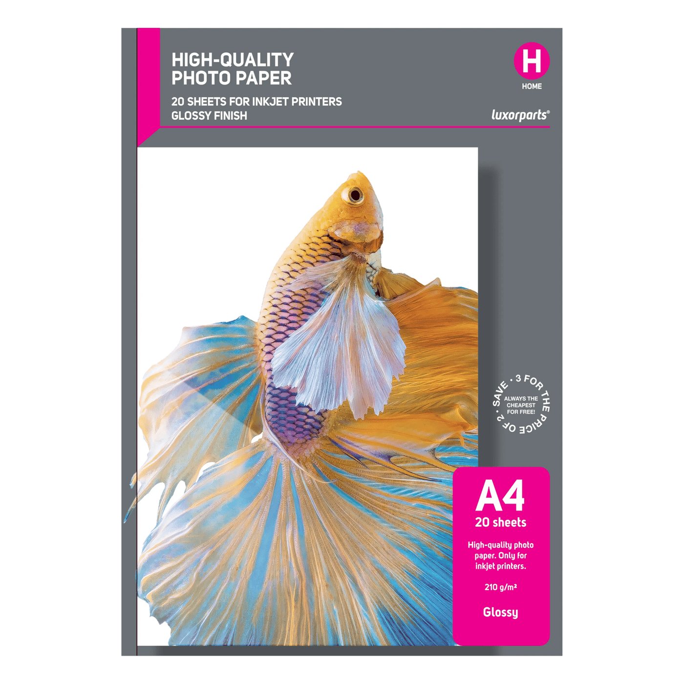 Luxorparts Glossy fotopapir A4 20-pk.