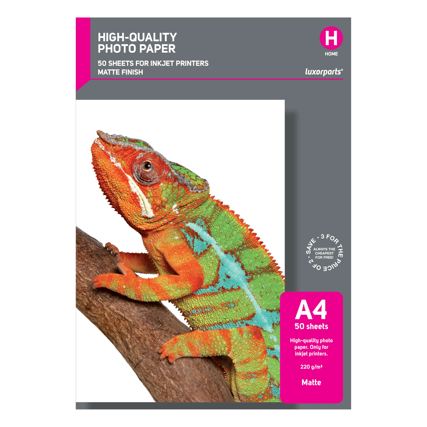 Luxorparts Matt fotopapir A4 50-pk.
