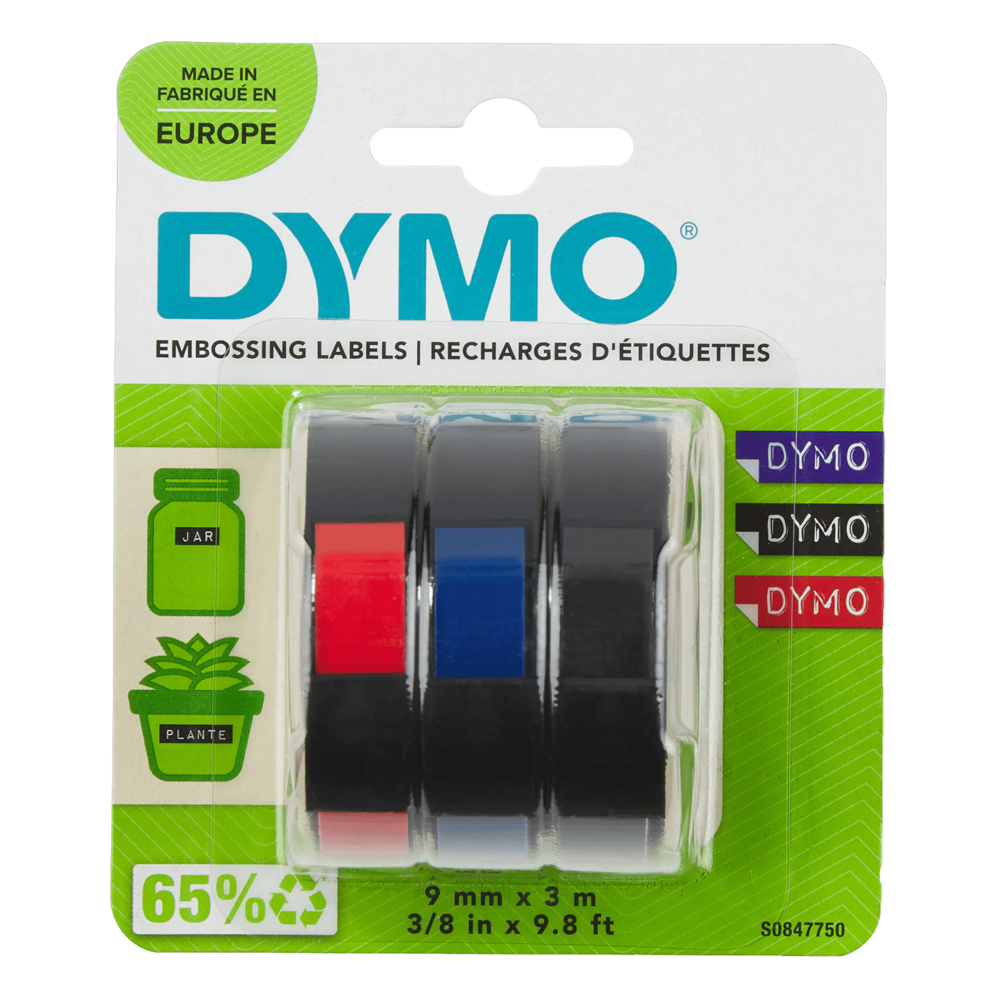 Dymo Präglingstejp för Omega 3-pack