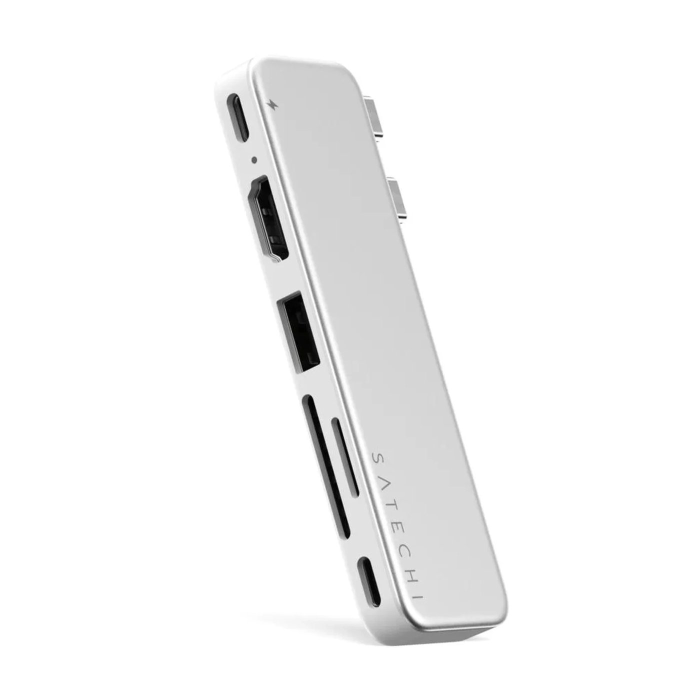 Satechi USB-C Snap Hub for MacBook Neo Sølv