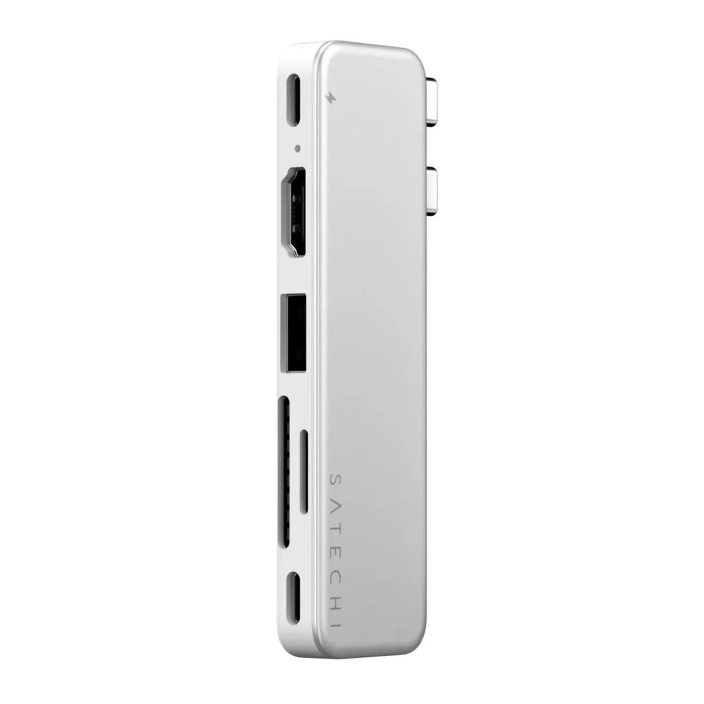 Satechi USB-C Snap Hub for MacBook Neo Sølv