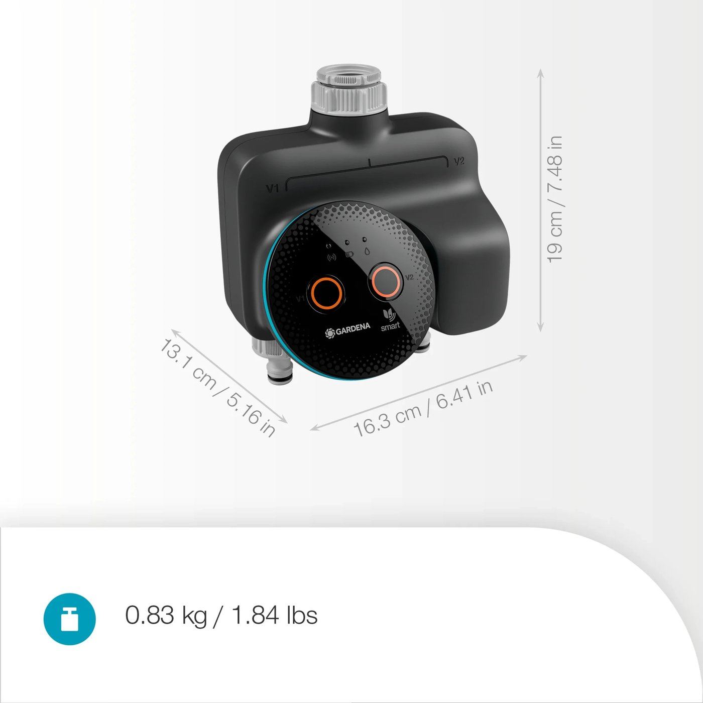 Gardena smart Dual bevattningsdator Svart