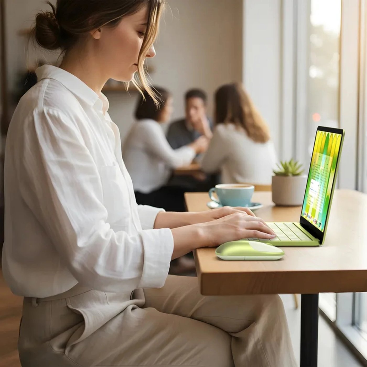 Satechi Slim EX trådlös mus för MacBook Neo Citrus