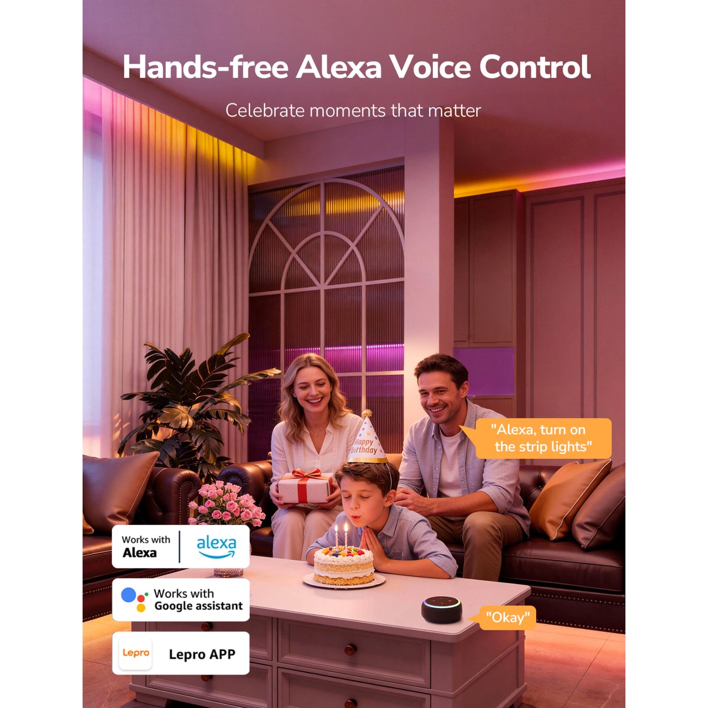 Lepro S1 AI Smart LED-list med RGBIC 10 m