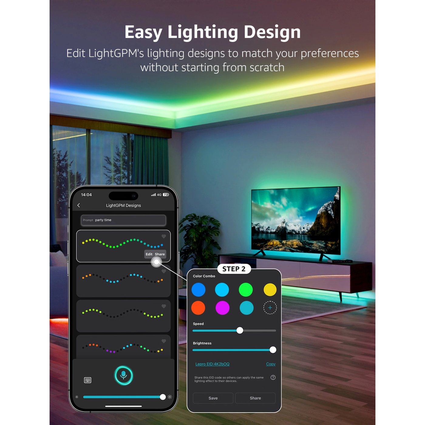 Lepro S2 AI Smart LED-list med RGBIC 5 m
