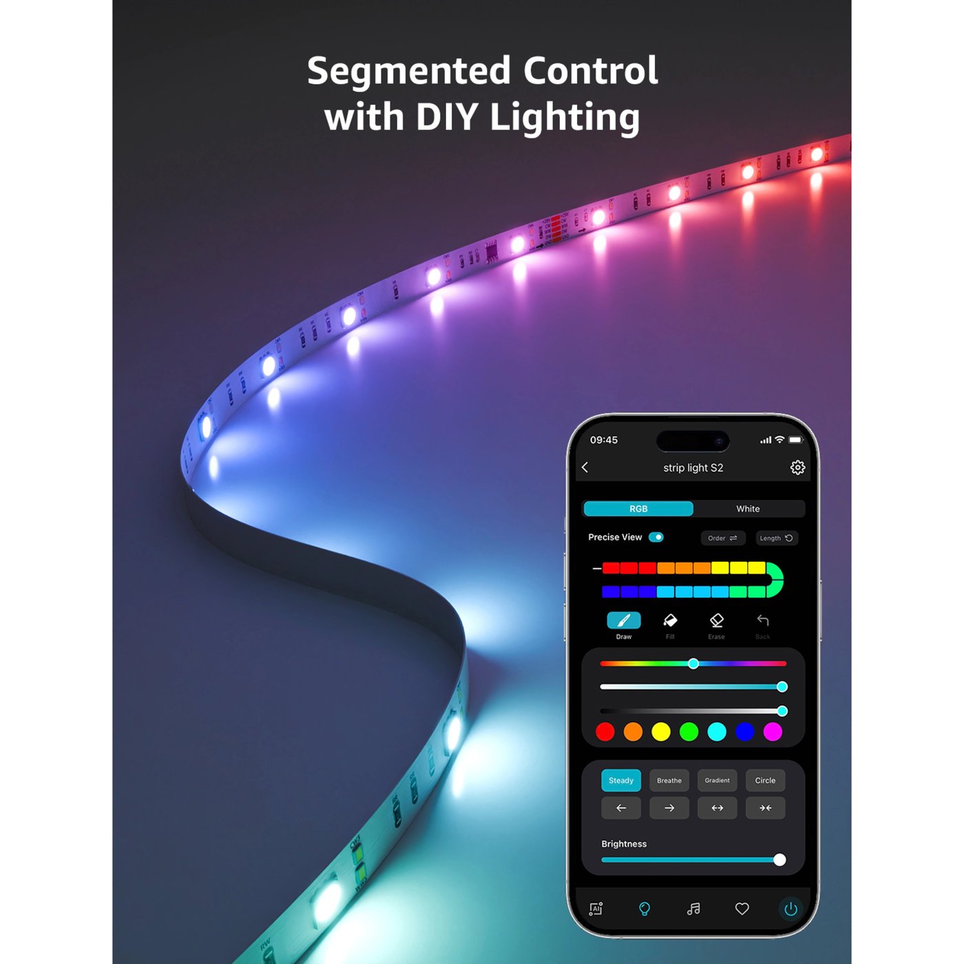 Lepro S2 AI Smart LED-list med RGBIC 5 m
