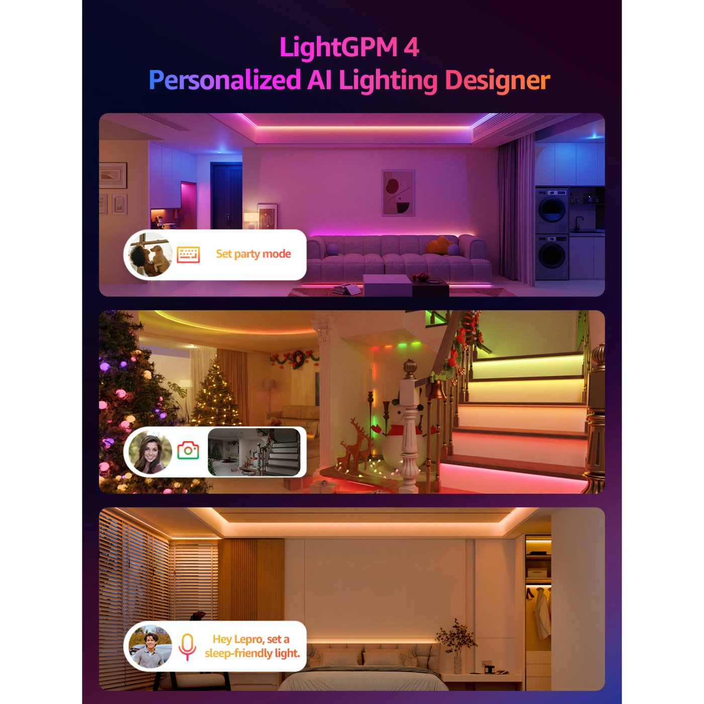 Lepro S2 AI Smart LED-list med RGBIC 5 m