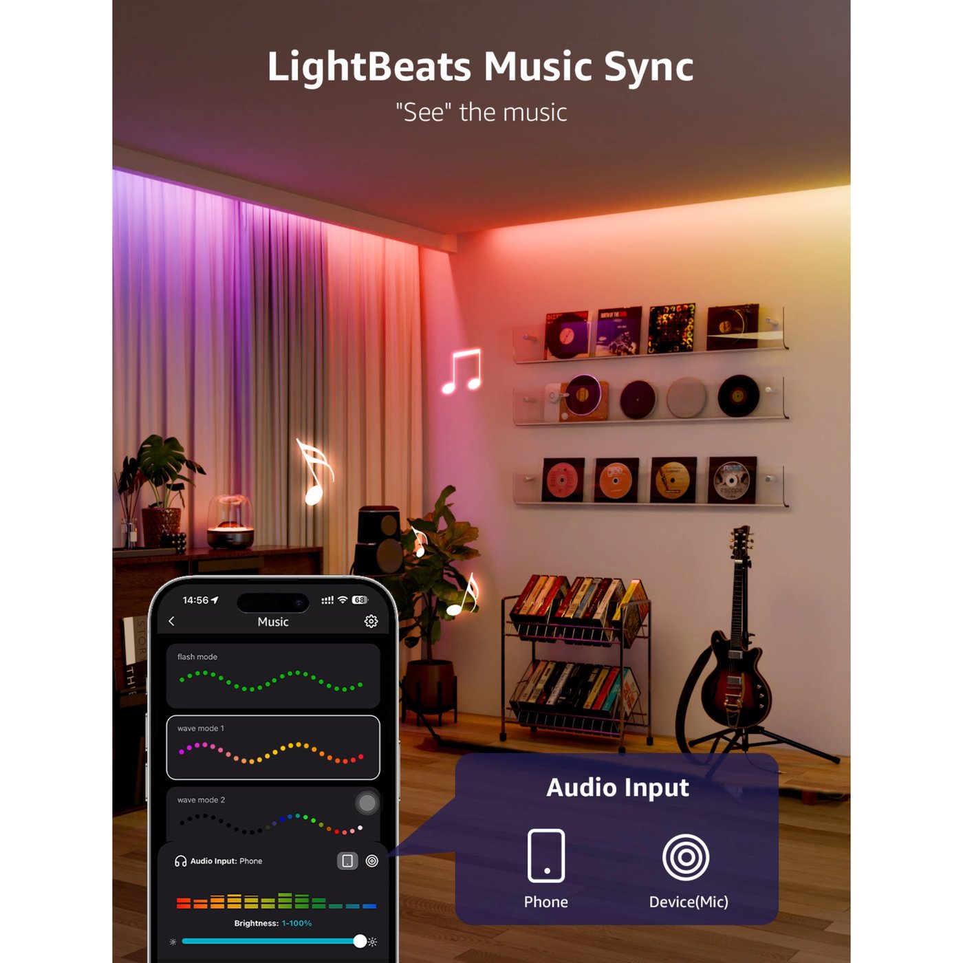 Lepro S2 AI Smart LED-list med RGBIC 10 m