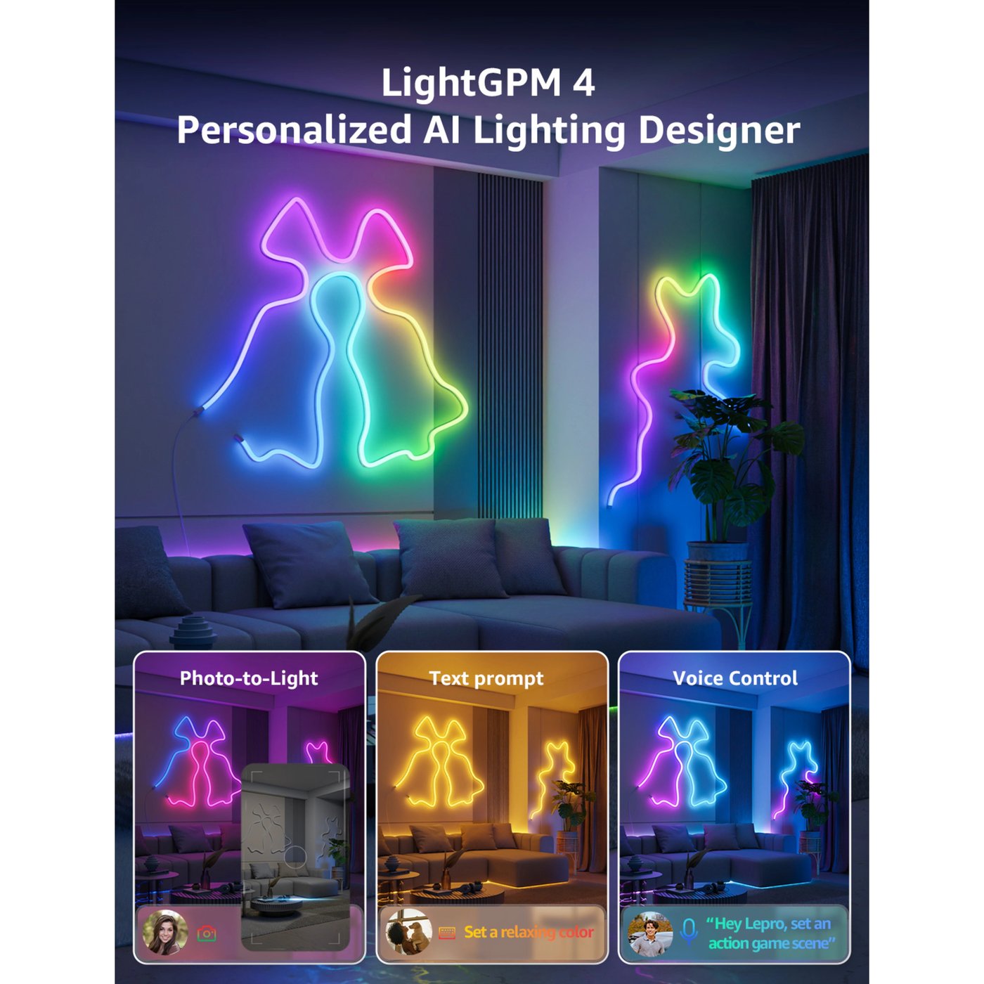 Lepro N1 AI Smart Rainbow LED-neonslynge 10 m