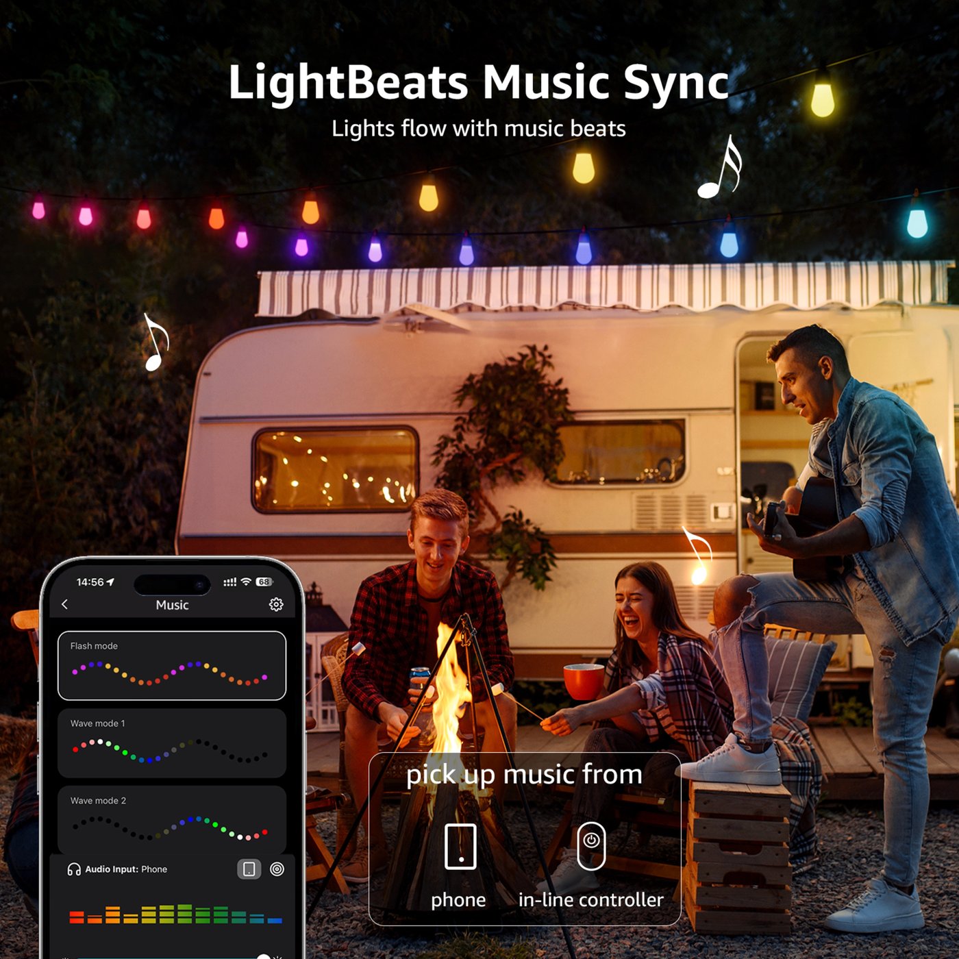Lepro ZB1 AI Outdoor smart ljusslinga med RGBIC 15 m