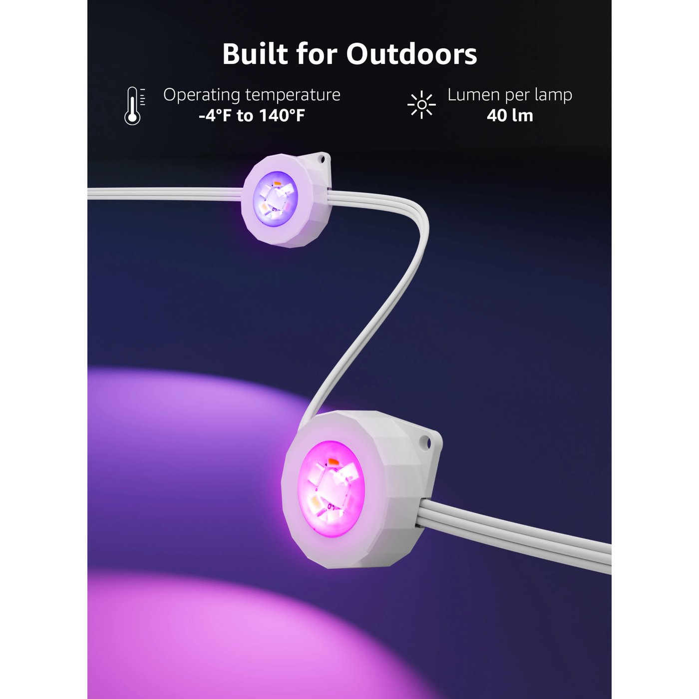 Lepro E1 AI-driven permanent utomhusbelysning 30 m