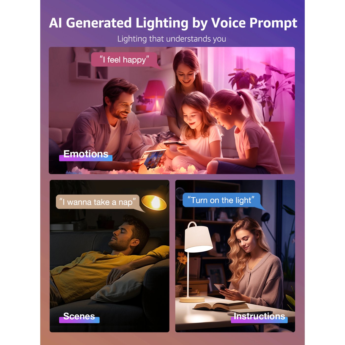 Lepro B1 AI Smart Bulb E27 2-pakning
