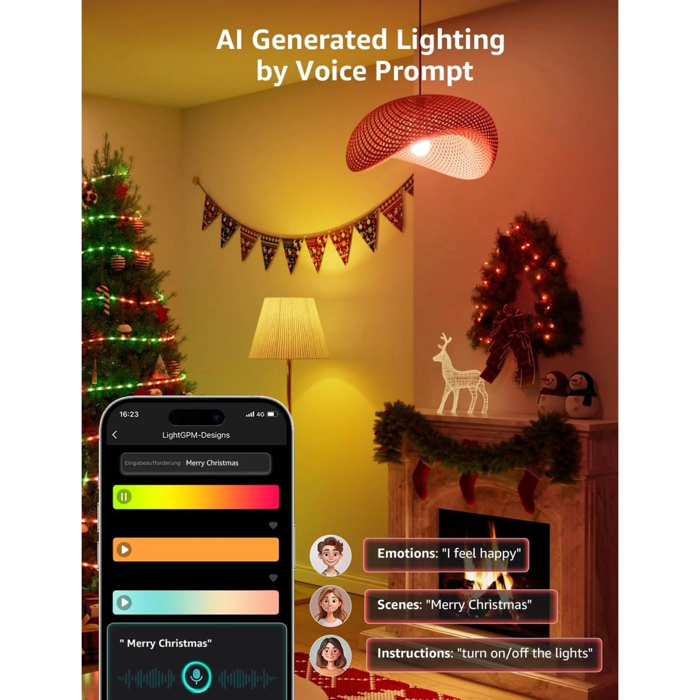Lepro B2 AI Smart LED-lampa E27 4-pack
