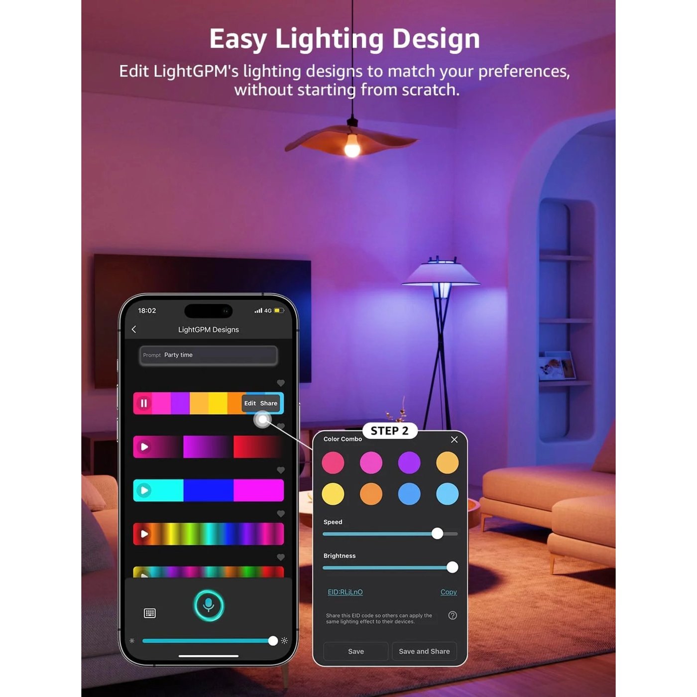Lepro B2 AI Smart LED-lampa E27 2-pack