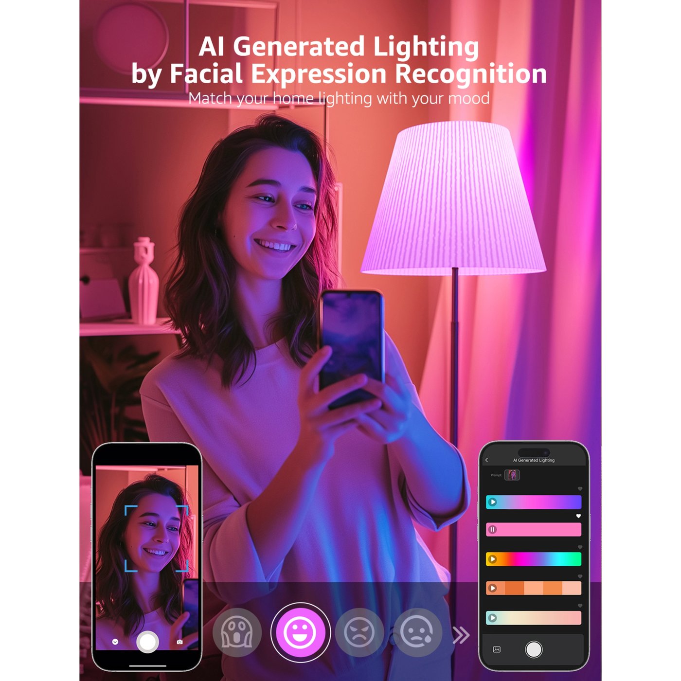 Lepro BC1 AI Smart Bulb E14 4-pakning