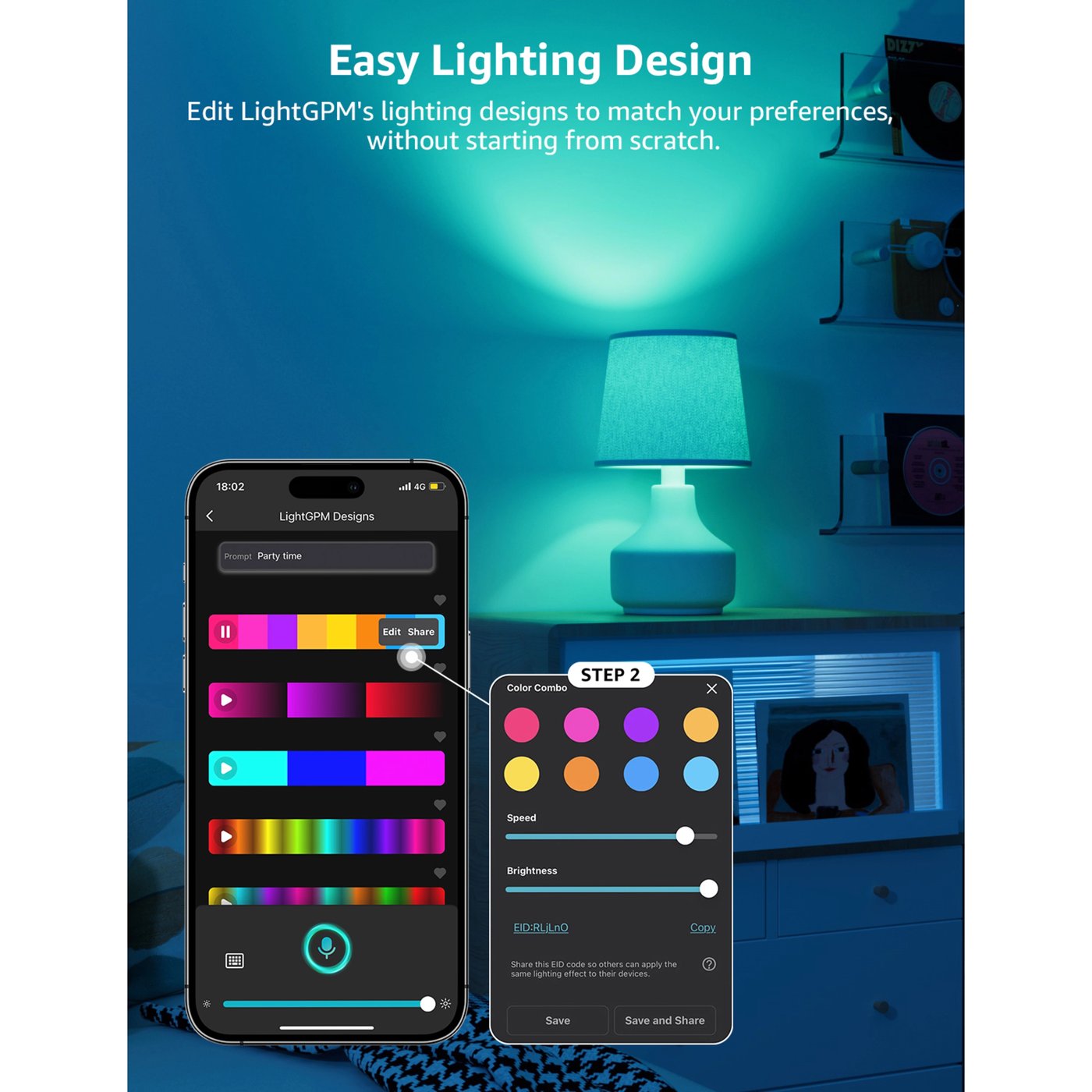 Lepro BC1 AI Smart Bulb E14 4-pakning