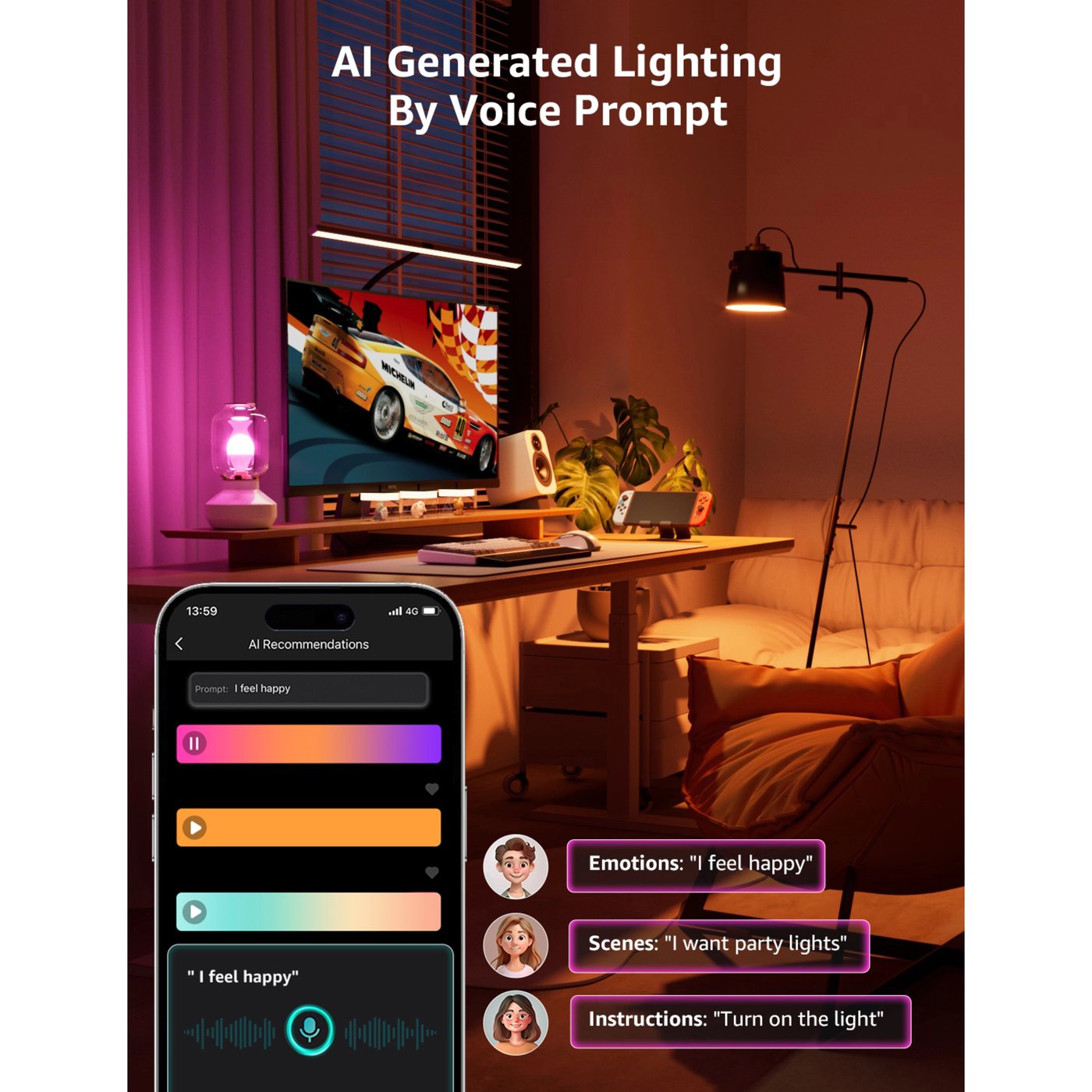 Lepro BP1 AI Smart Bulb E14 4-pk.