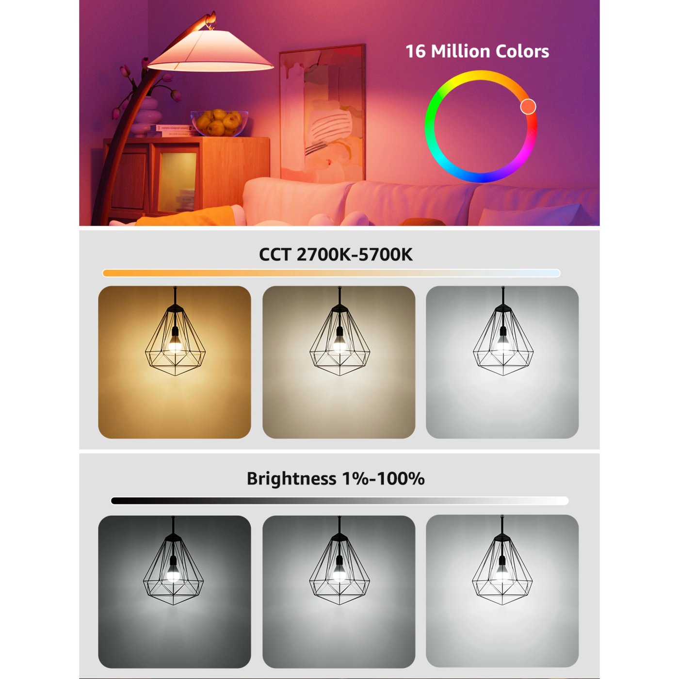Lepro BP1 AI Smart Bulb E14 4-pk.