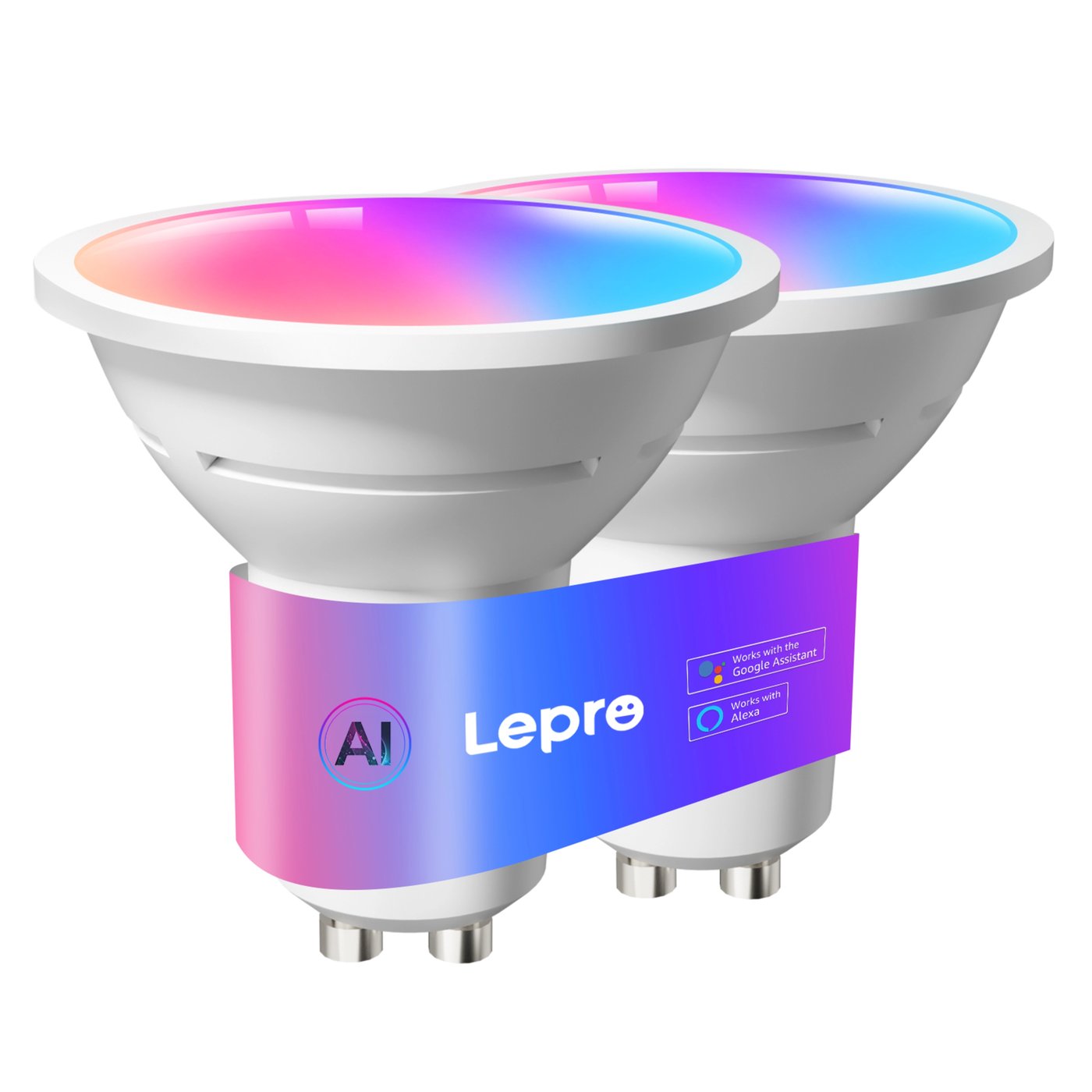 Lepro BG1 AI Smart Bulb GU10-lampe 2-pakning