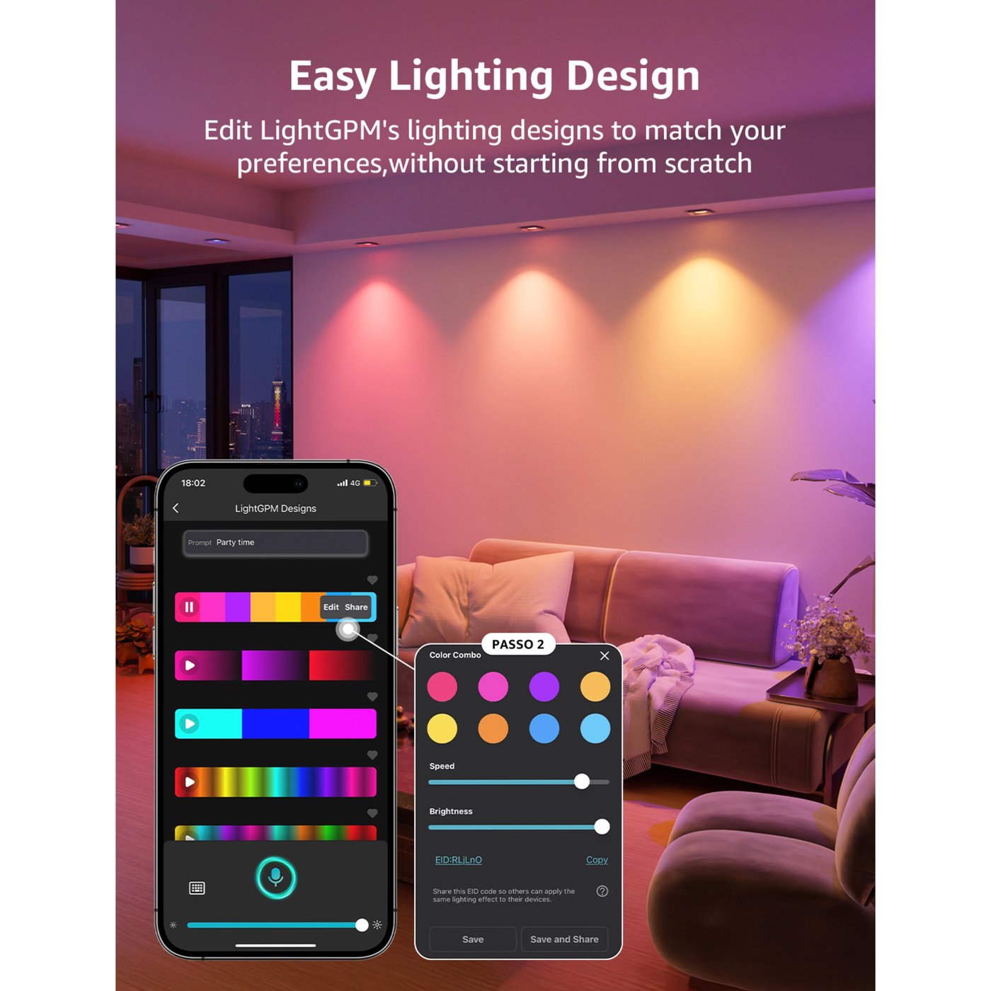 Lepro BG1 AI Smart Bulb GU10-lampe 2-pakning