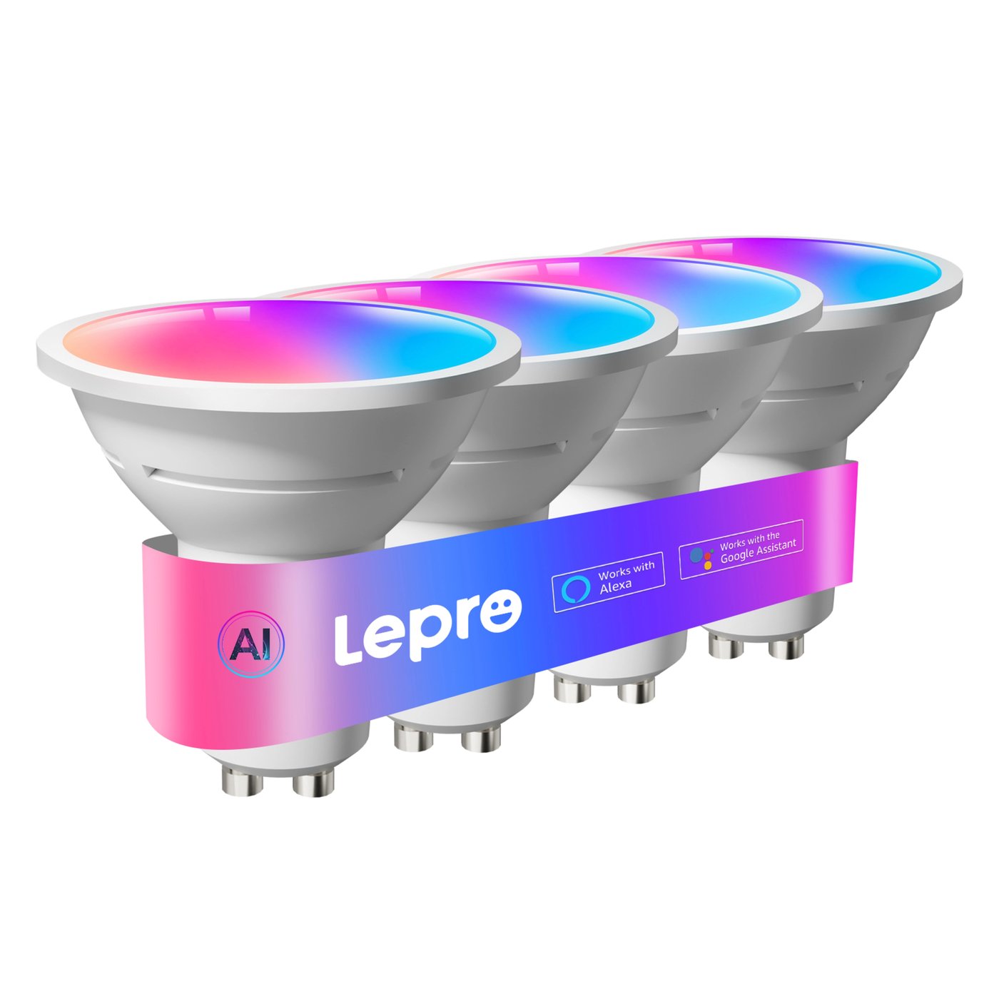 Lepro BG1 AI Smart Bulb GU10-lampe 4-pakning
