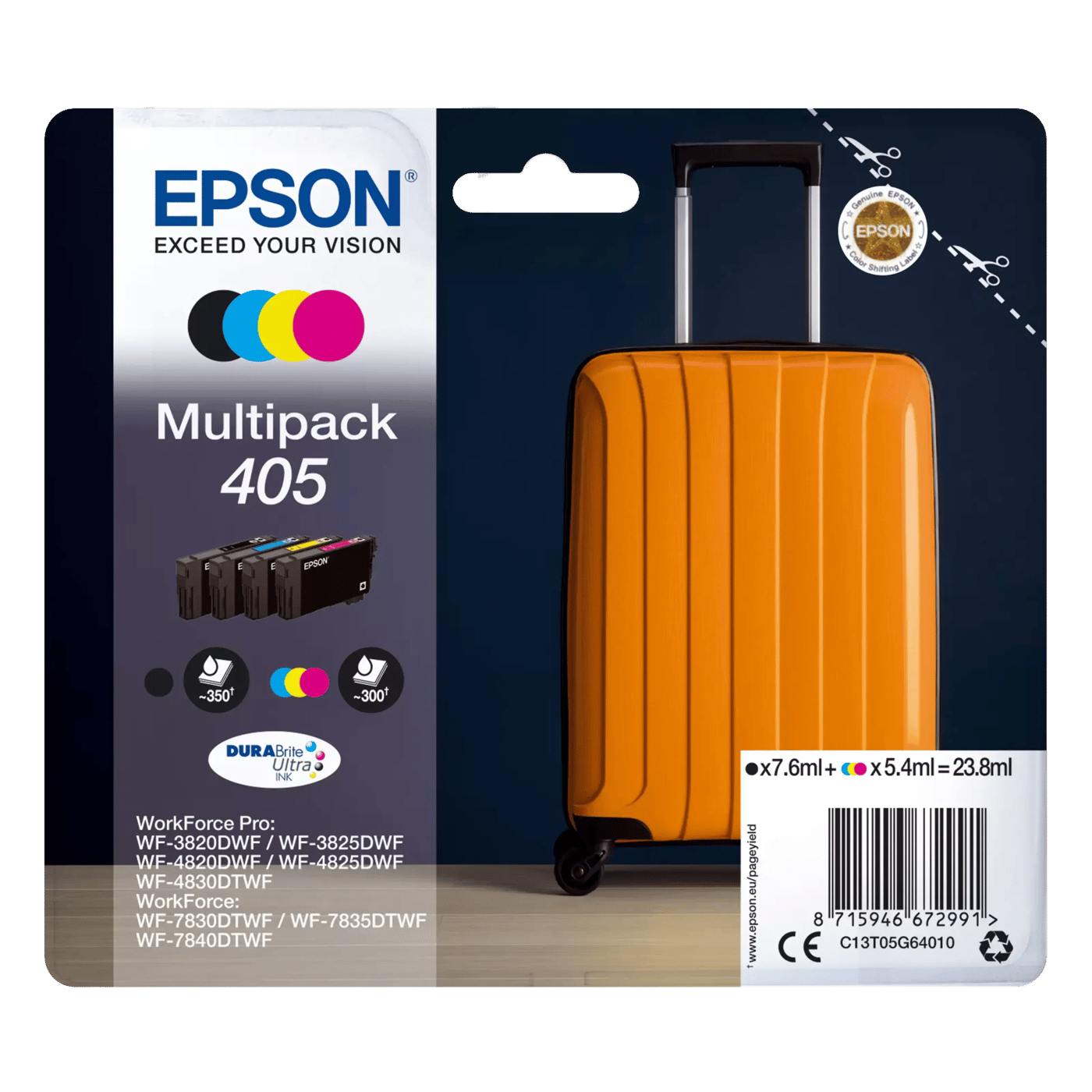 Epson 405 DURABrite Ultra bläckpatroner multipack Standard