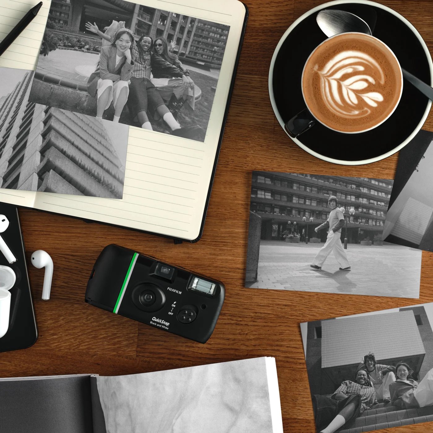 Fujifilm QuickSnap Black and White engangskamera 27 bilder