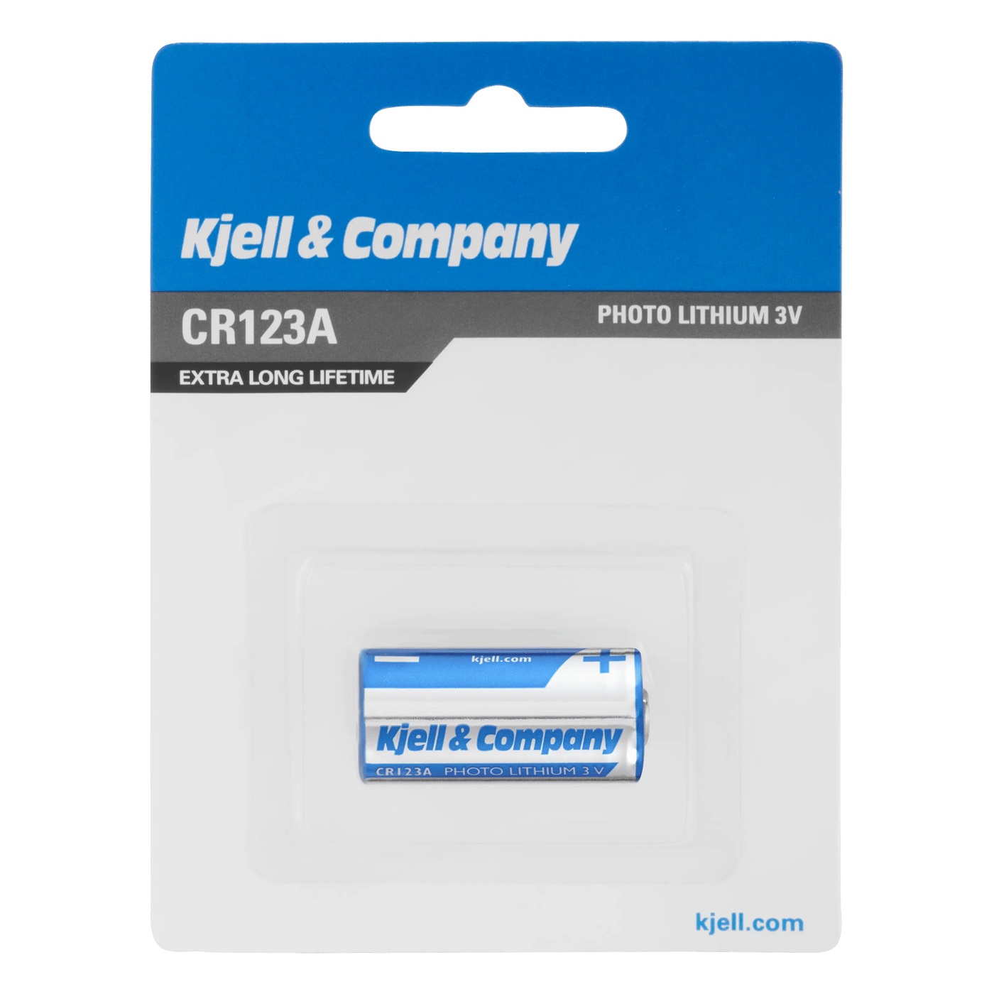 Kjell & Company CR123A Litiumbatteri 1-pk.