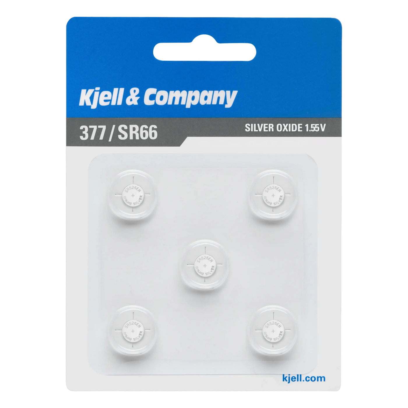 Kjell & Company Knappcellebatteri SR626 (377) 5-pk.