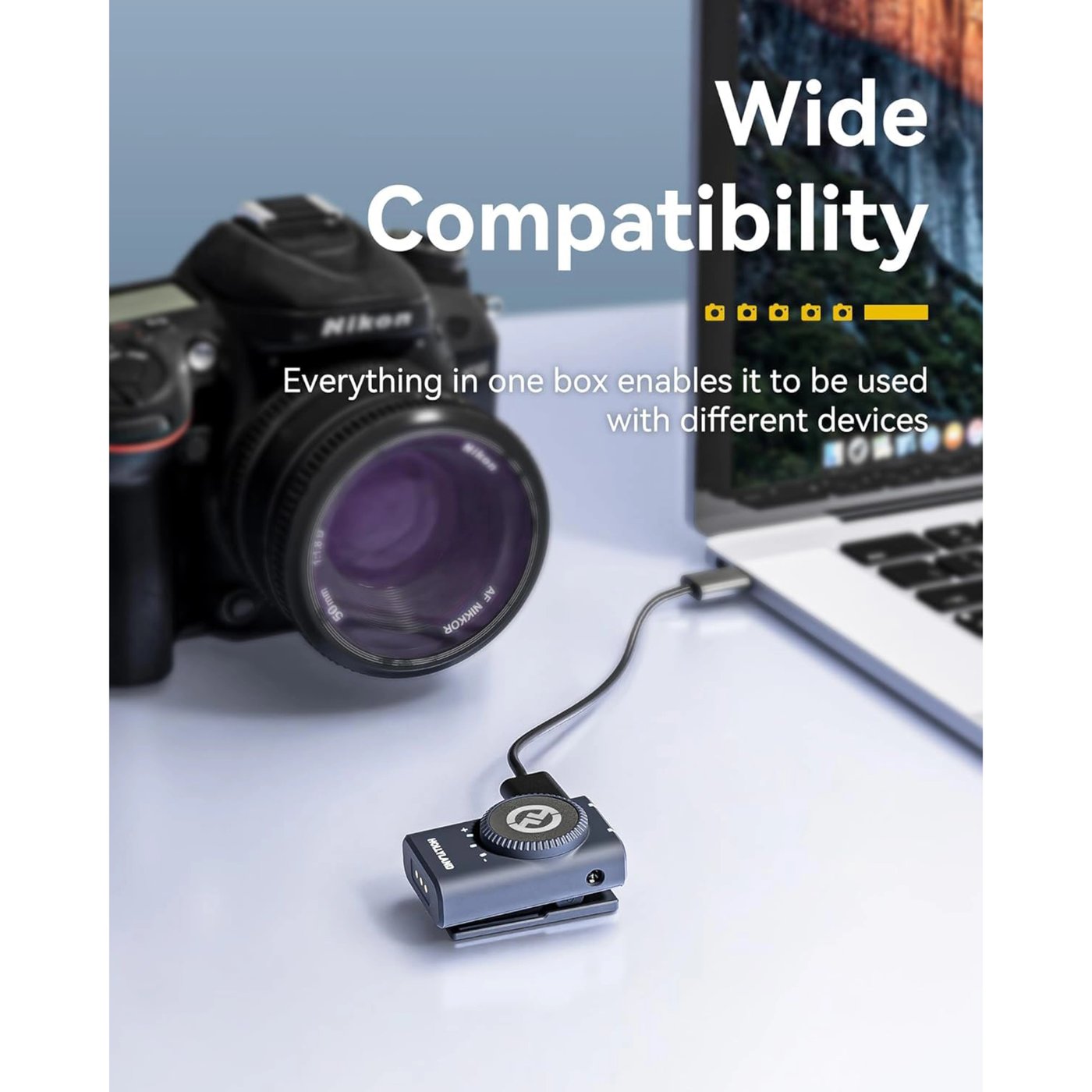 Hollyland LARK M2 Mini Combo trådløst mikrofonsystem Kamera + USB-C