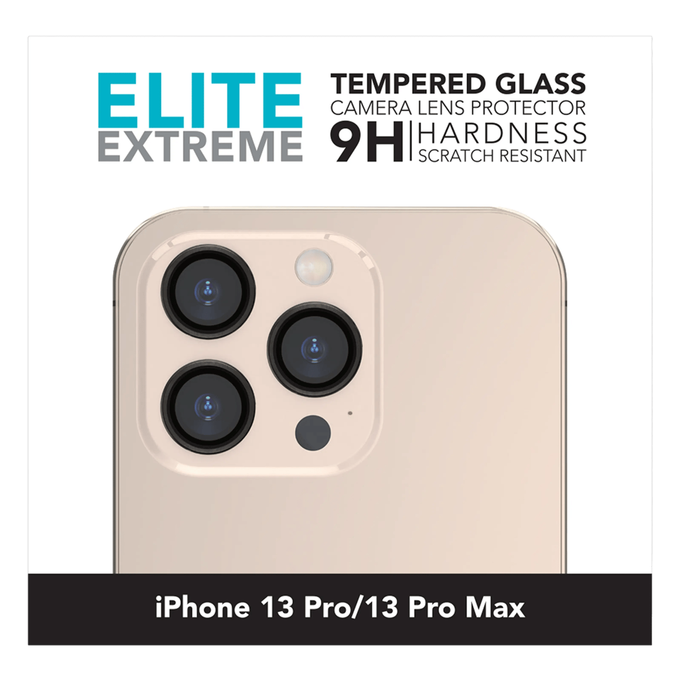 Linocell Elite Extreme Beskyttelse for kameralinsen på iPhone 13 Pro og 13 Pro Max