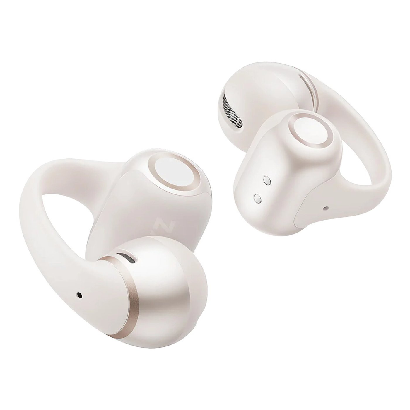 Shokz OpenDots 2 open-ear clip-on-hörlurar Vit