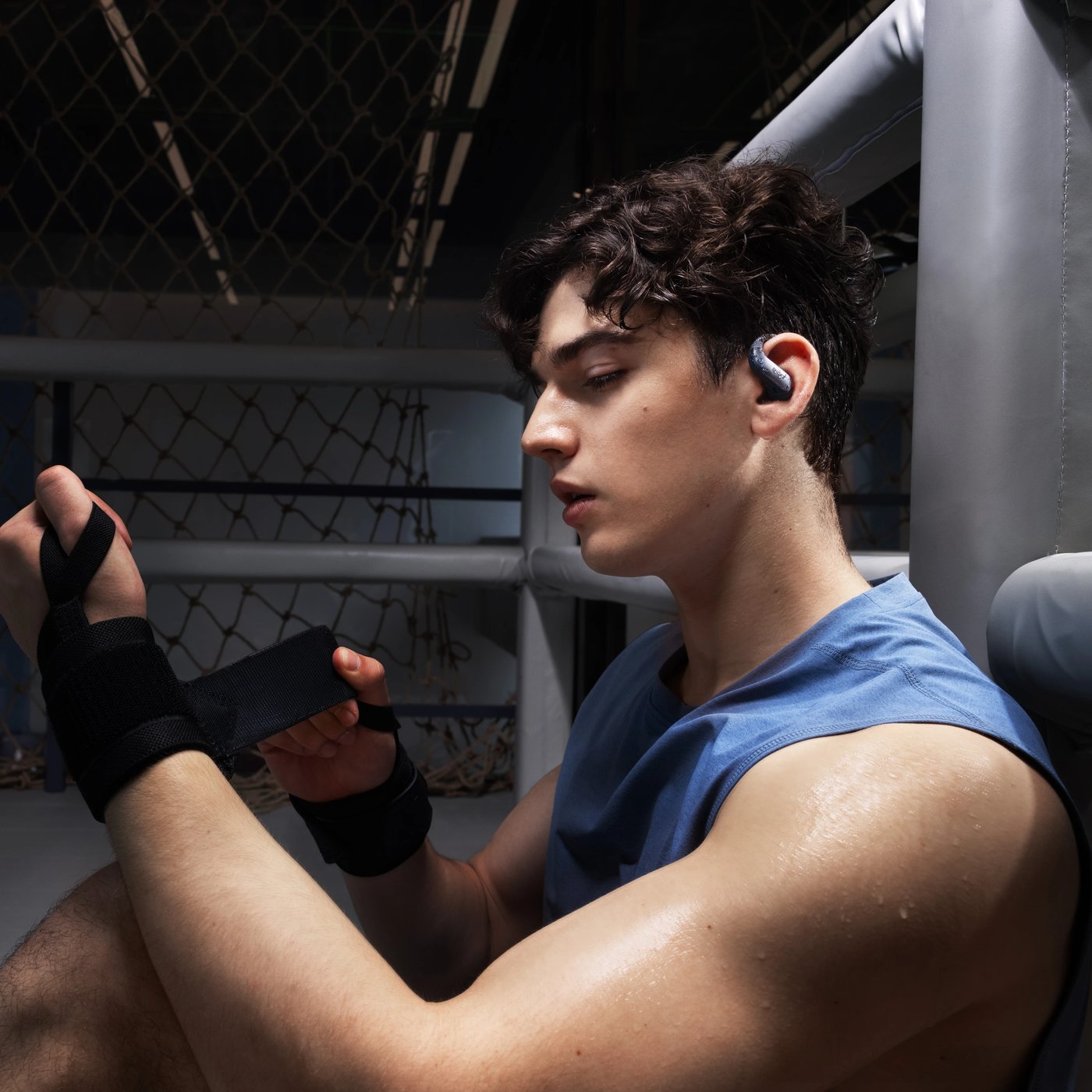 Shokz OpenFit Air 2 open-ear-hörlurar Svart