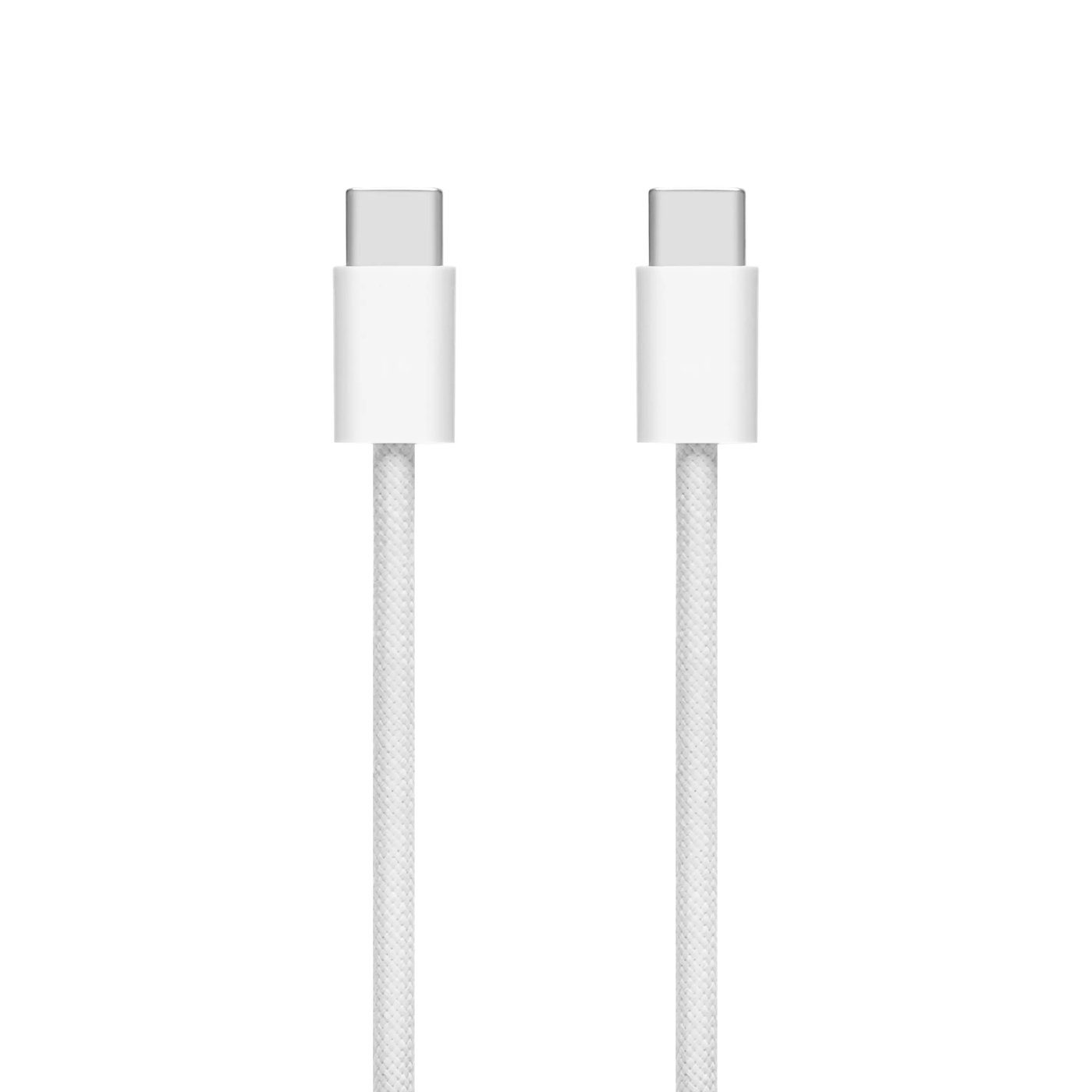 Linocell Flettet USB-C- til USB-C-kabel 60W Hvit 0,5 m