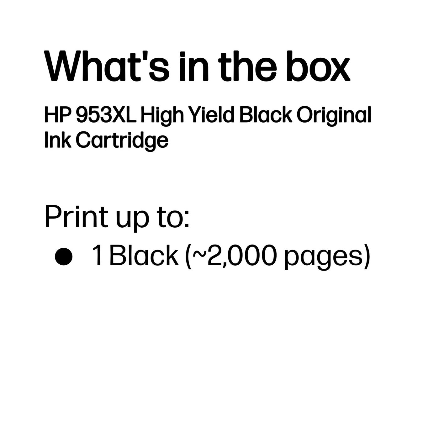 HP 953XL Originalbläckpatron Svart
