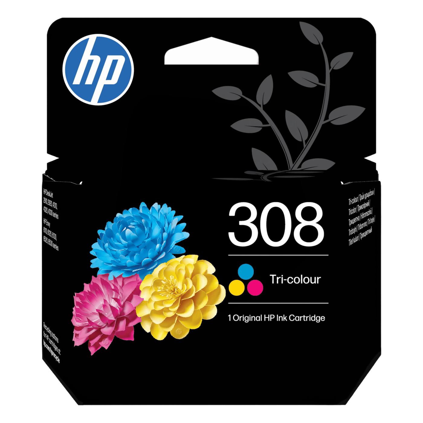 HP 308 trefarge originalblekkpatron Trefarge