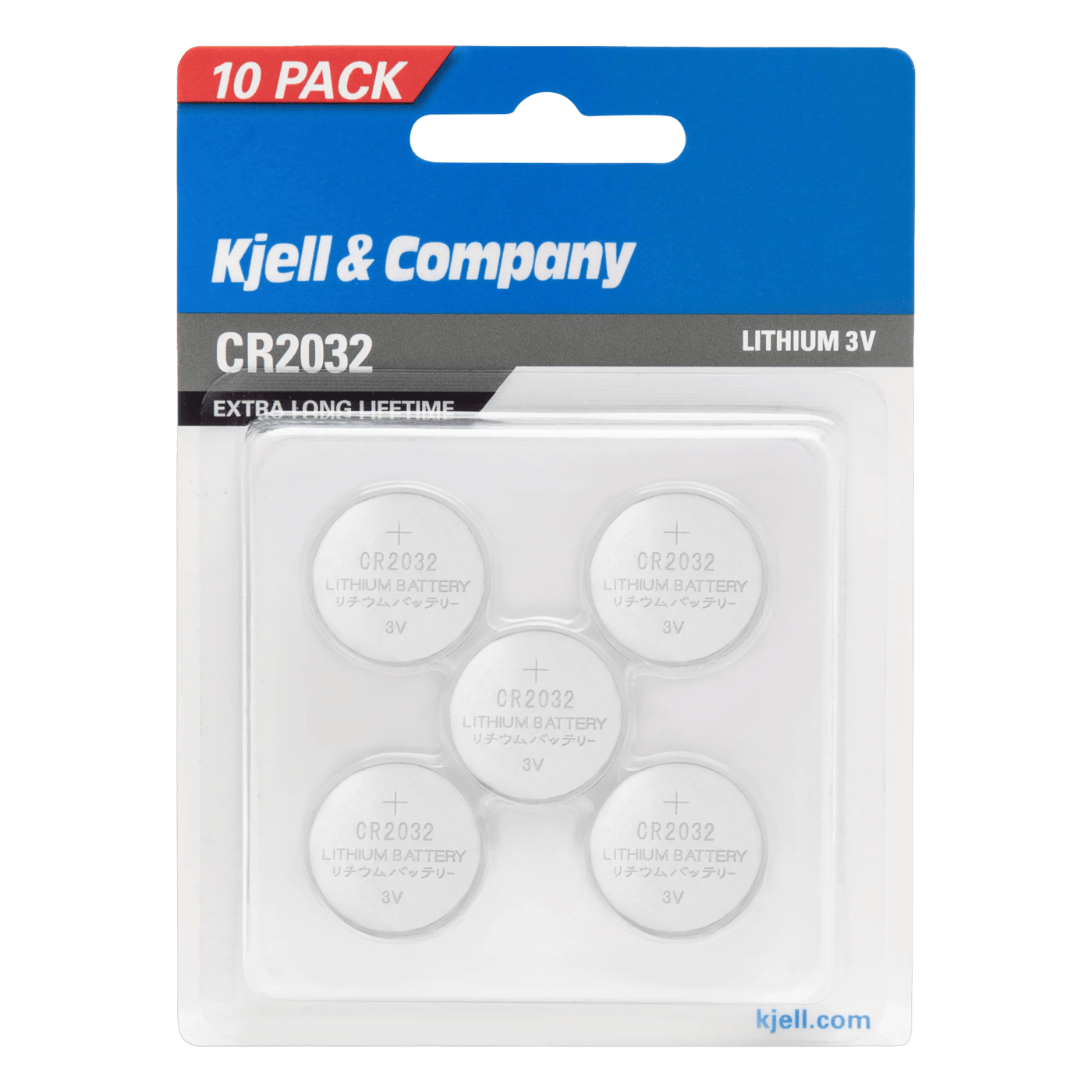 Kjell & Company Litiumbatteri CR2032 10-pack