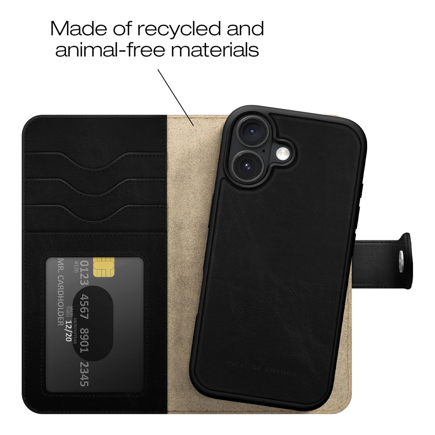 IDEAL OF SWEDEN Magnet Wallet+ plånboksfodral till iPhone 17 Svart