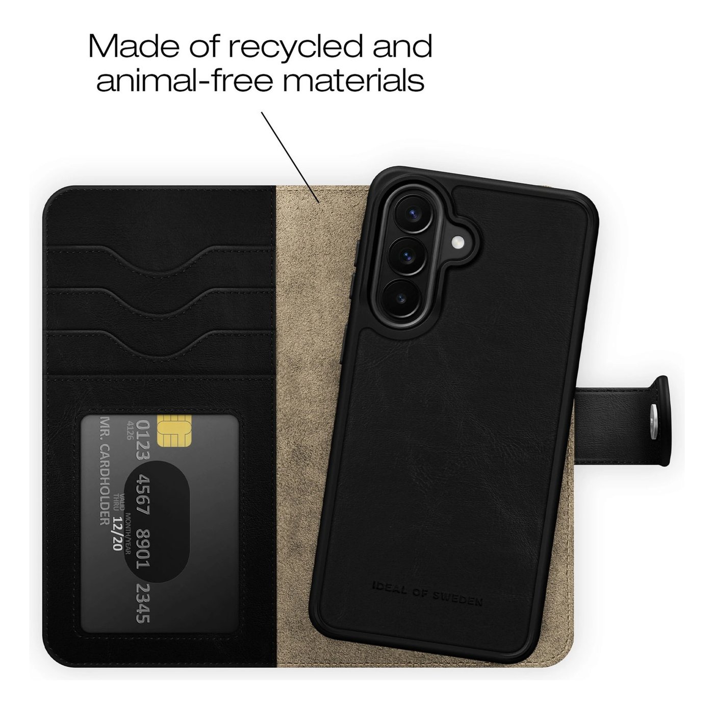 IDEAL OF SWEDEN Magnet Wallet+ plånboksfodral Galaxy S26 Svart