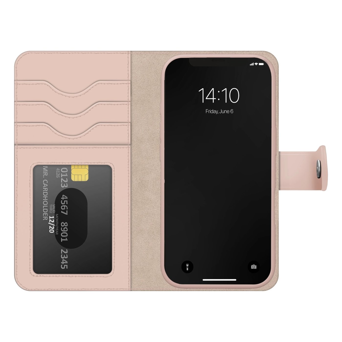 IDEAL OF SWEDEN Magnet Wallet+ lommebokdeksel for iPhone 13, 14, 16e og 17e Rosa