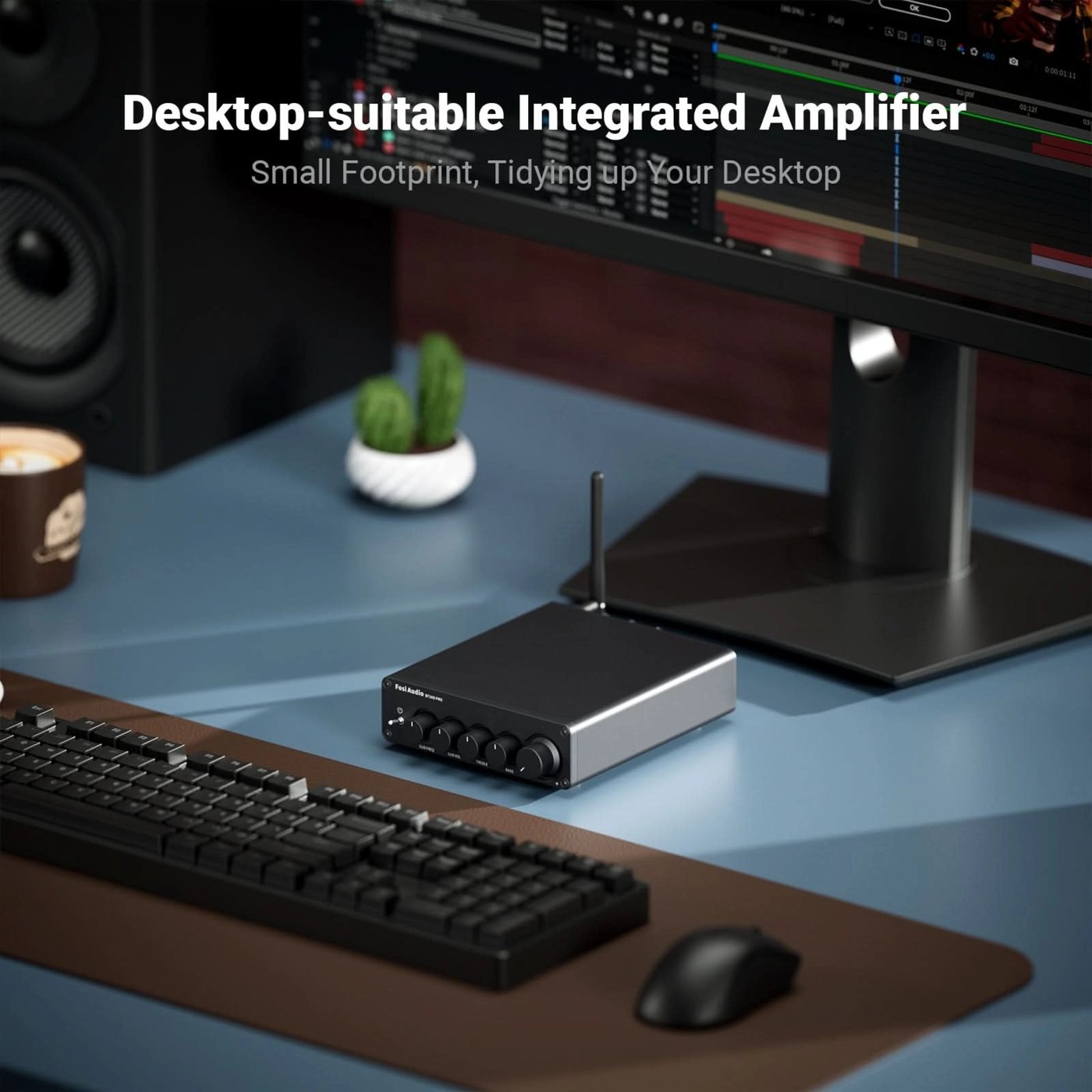 Fosi Audio BT30D PRO 2.1-förstärkare med Bluetooth 48 V