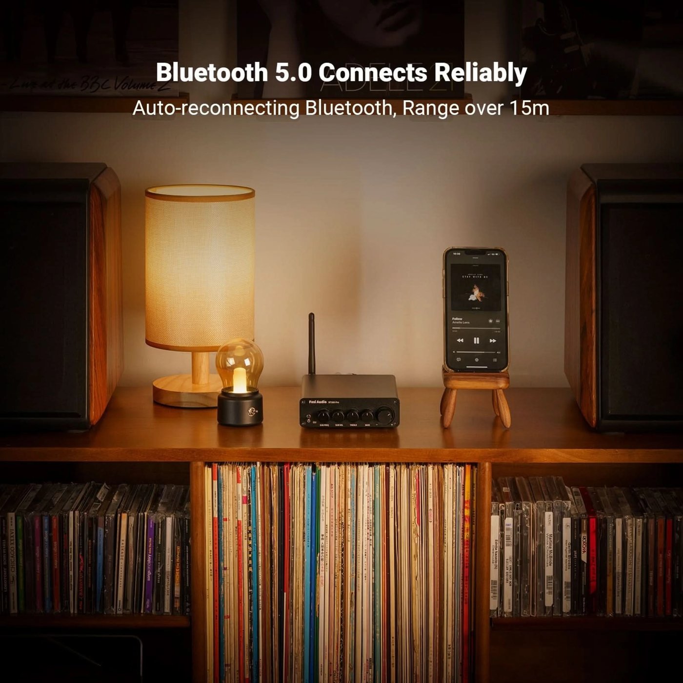 Fosi Audio BT30D PRO 2.1-förstärkare med Bluetooth 48 V