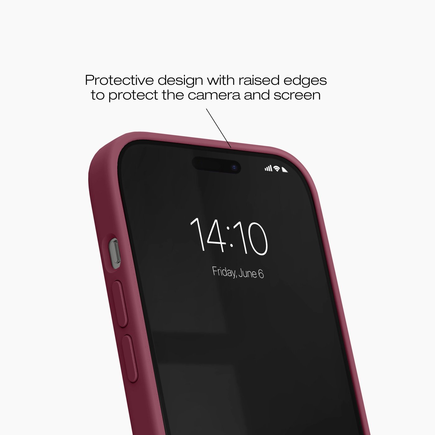 IDEAL OF SWEDEN Silicone Case for iPhone 13, 14, 15, 16e og 17e Fine Wine
