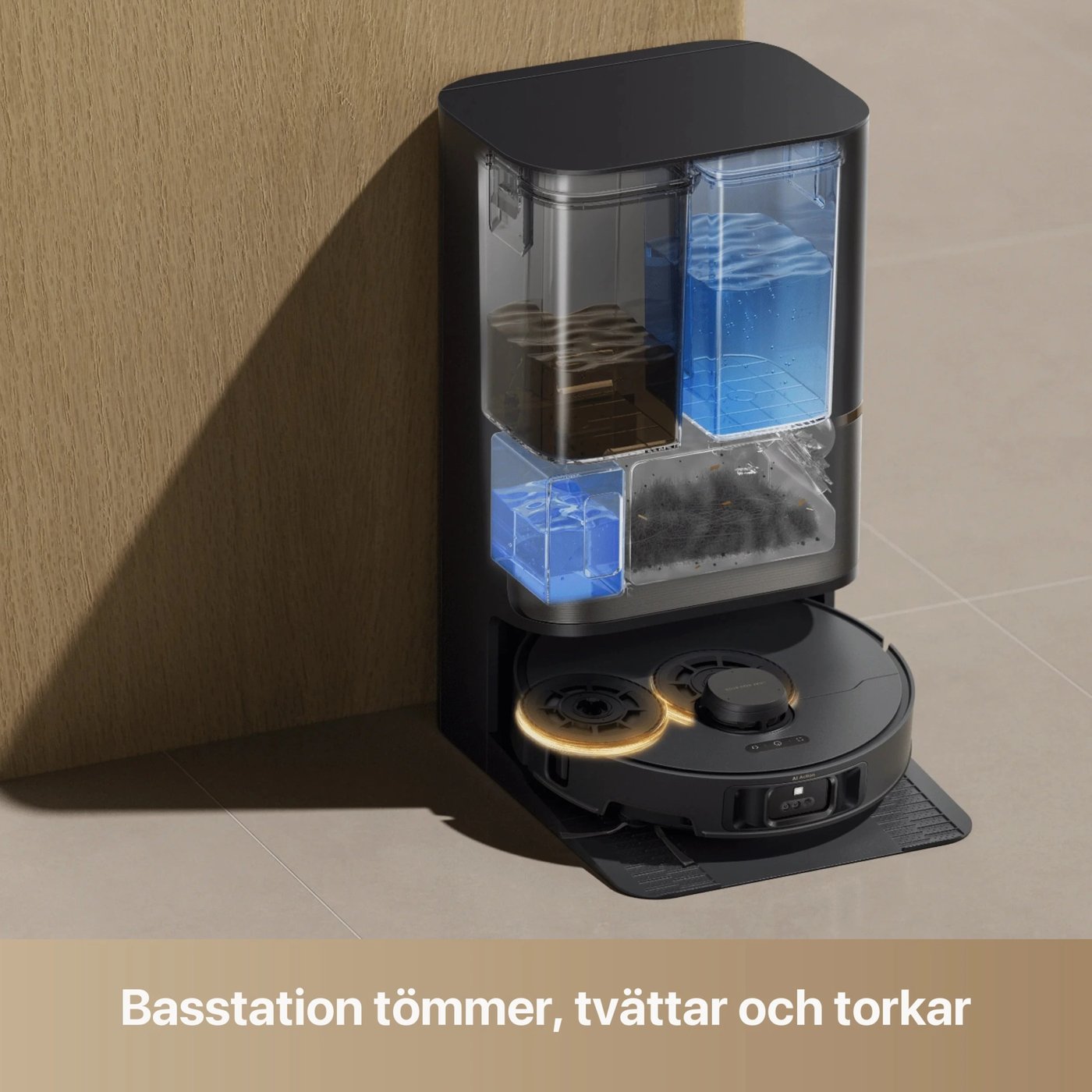 Dreame L50s Pro Ultra robotdammsugare Svart